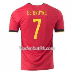 Belgia Kevin De Bruyne 7 Hjemme Fotballdrakt Euro 2020 Kortermet